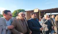 بازدید محمد جواد عسگری و اکبر فتحی ازمزارع آبزی پروری بخش شهرستان شوشتر
