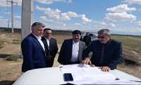 بازدید فتحی معاون برنامه ریزی و امور اقتصادی وزارت جهاد کشاورزی از زیر ساخت های شهرک گلخانه ای آق قلا استان گلستان